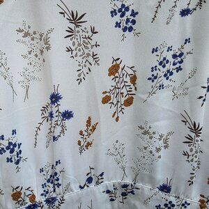 DIP Women's Sundress Size 16 Cream Lined Floral Flowy NWT
